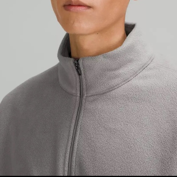 NWT Men's Lululemon Oversized-Fit Fleece Half Zip Grey - Picture 3 of 5